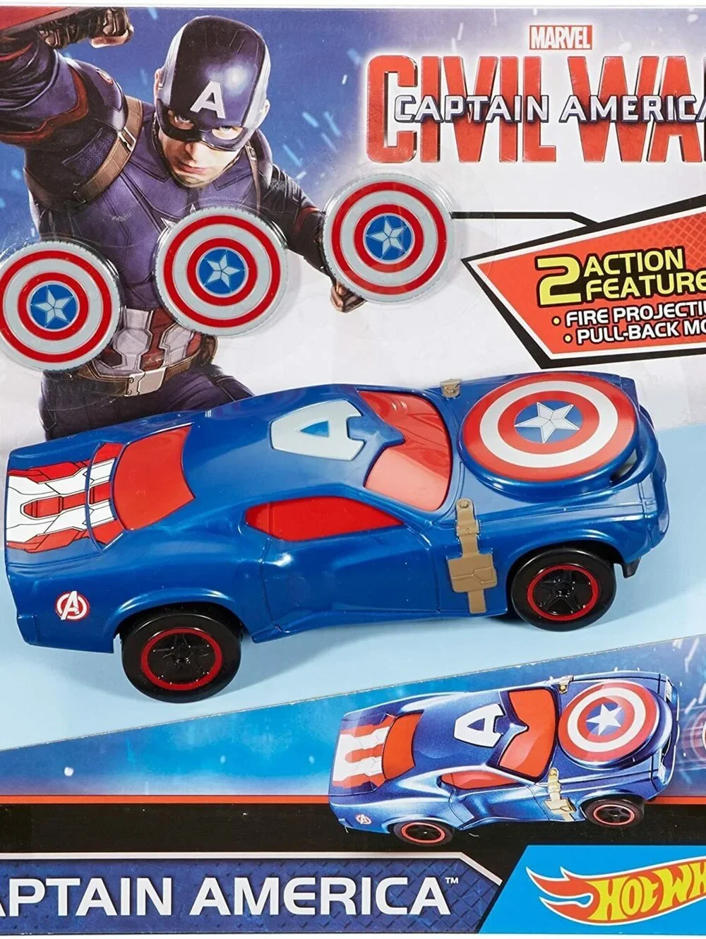 NEW Hot Wheels Marvel Captain America-  Civil War Vehicle